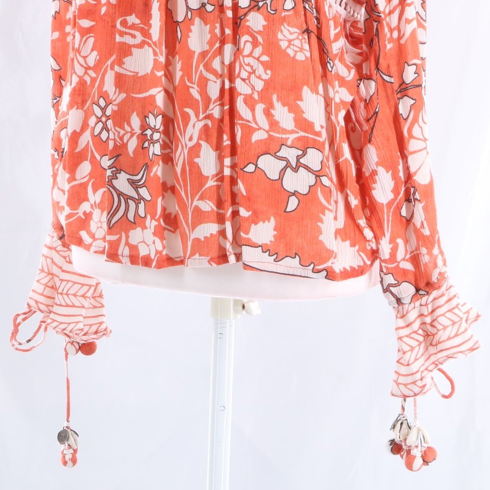 HEMANT & NANDITA Floral Women’s Blouse Top - Picture 2 of 8